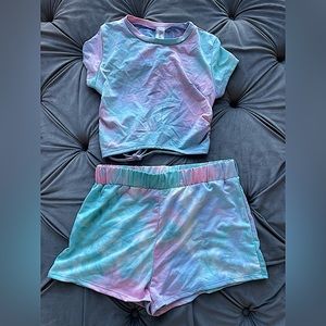 2 Piece Tie dye Short Set size L